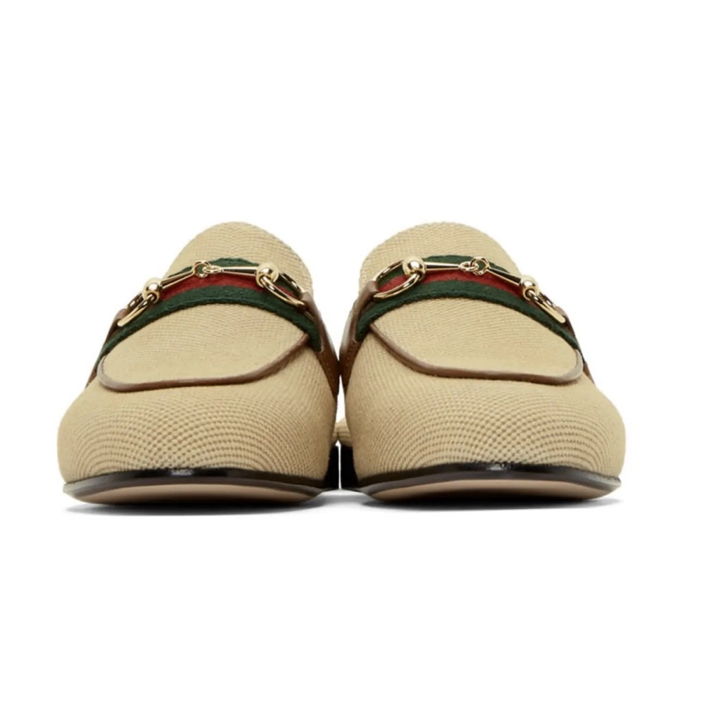 Gucci Princetown Mules In Canvas - image 4